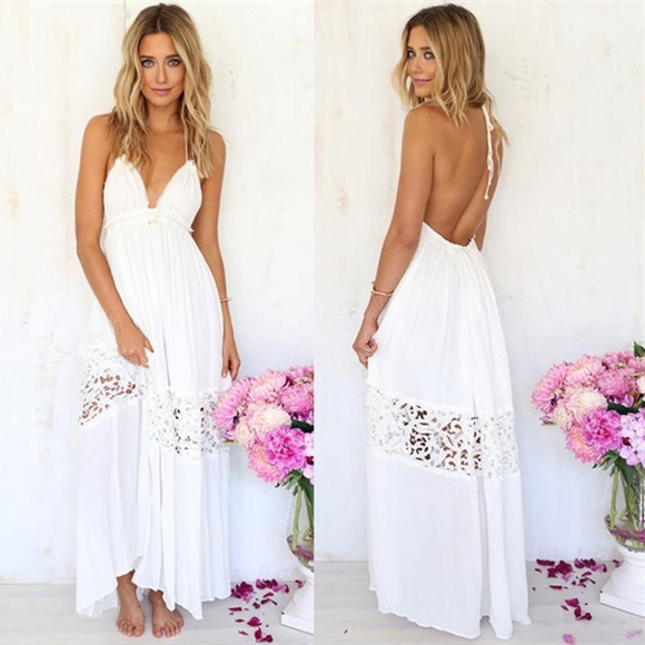 Dresses & Skirts - Open back maxi dress